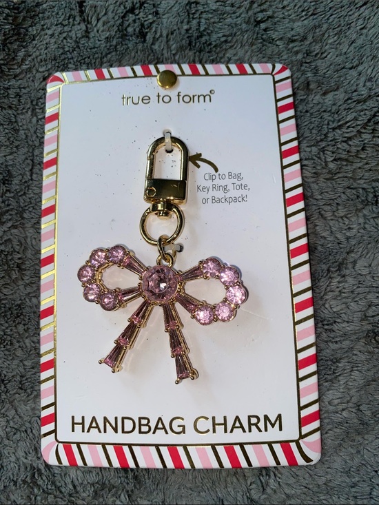 True To Form Accessories - BNWT True to Form “Breast Cancer Awareness Pink Bow” Keychain/Bag Charm